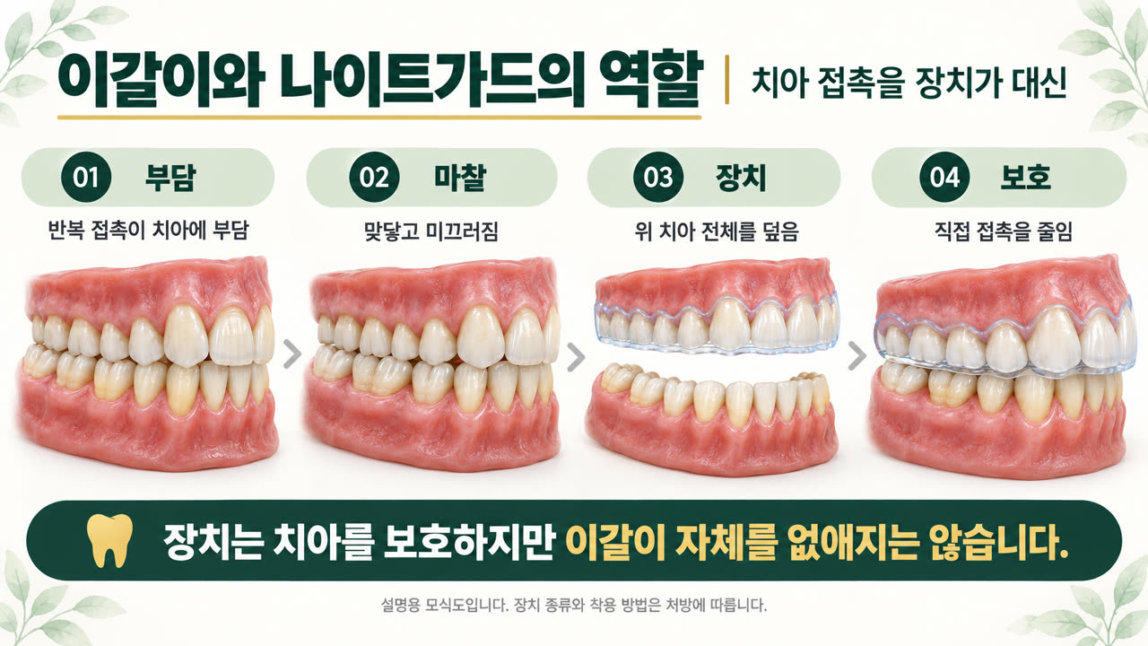 나이트가드의 보호 원리을 설명하는 교육 자료